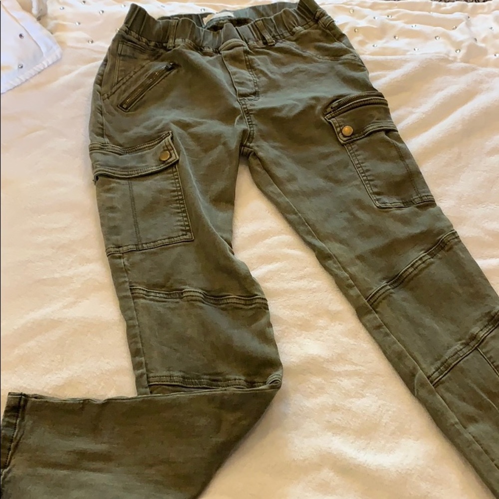Grace & Lace Olive Cargo Jeggings